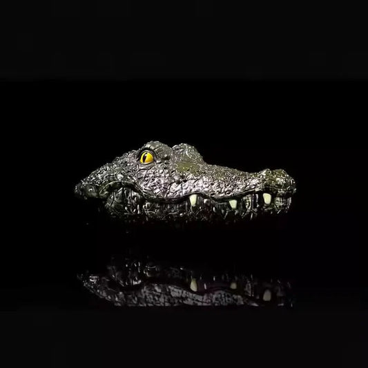 RC Boats Ship Novelty Toys Simulation Crocodile Head 2.4G Remote Control Funny Alligator Kids Children Electric Spoof Prank Gift